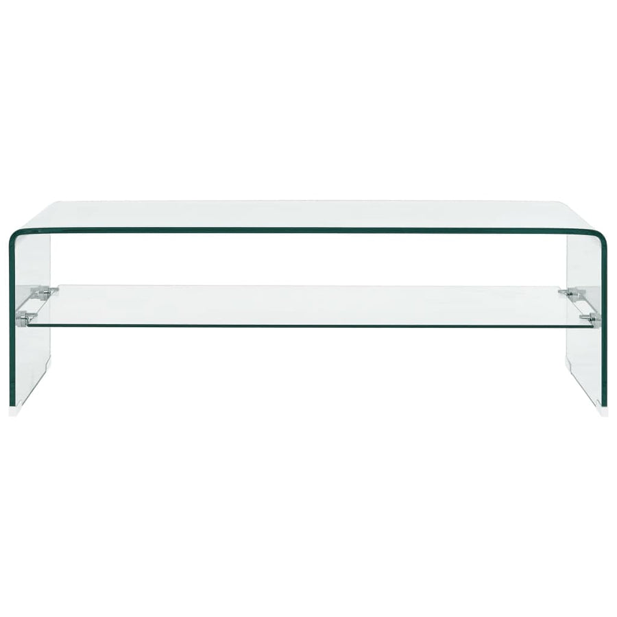 Salontafel Gehard Glas Transparant 98 x 45 x 31 cm