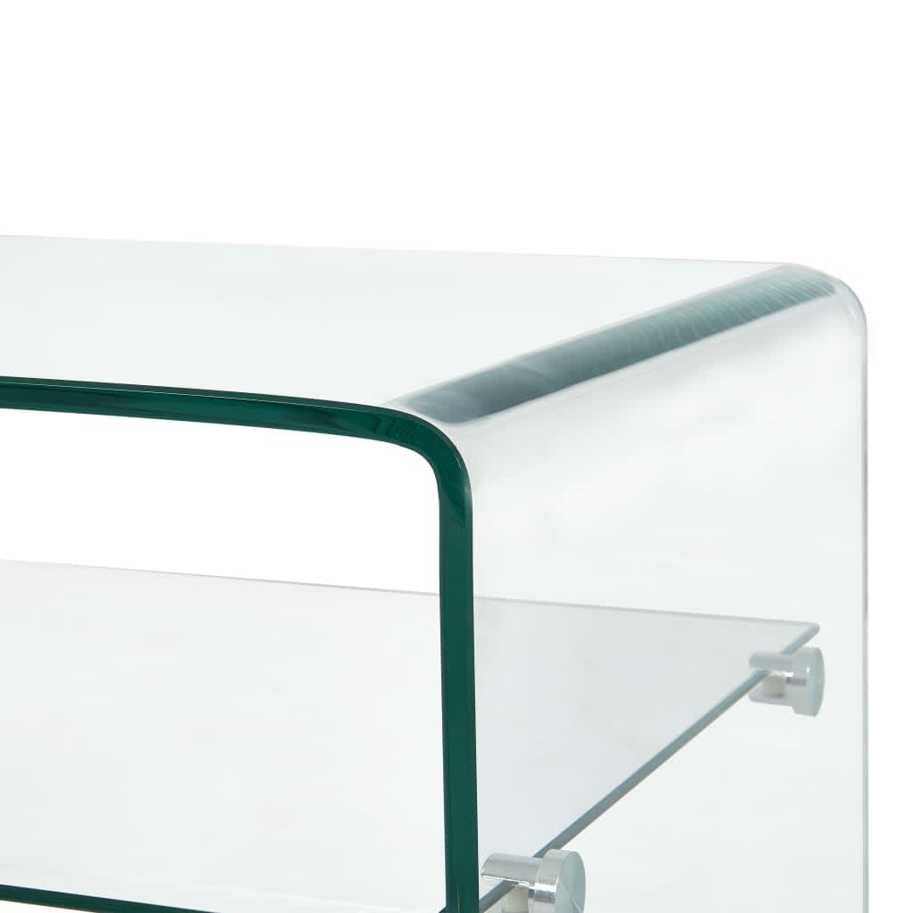 Salontafel Gehard Glas Transparant 98 x 45 x 31 cm