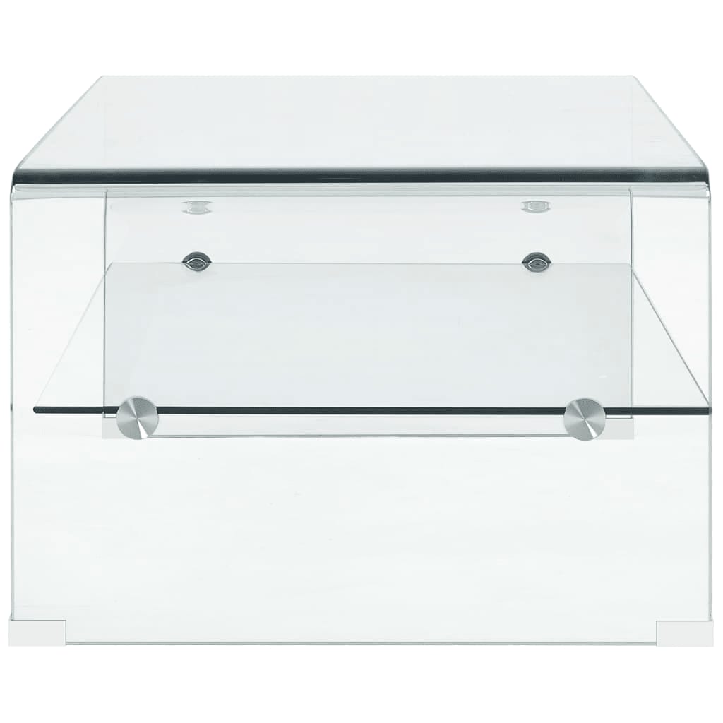 Salontafel Gehard Glas Transparant 98 x 45 x 31 cm
