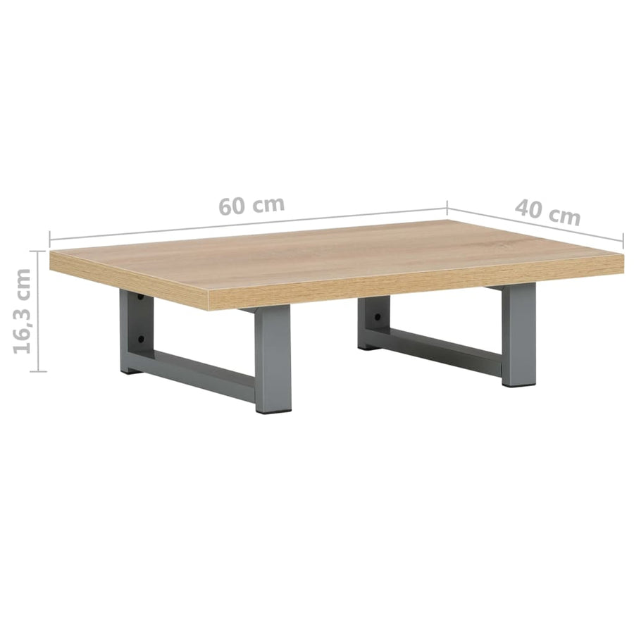 Badkamermeubel 60X40X16,3 Cm Eikenkleurig 60 x 40 cm