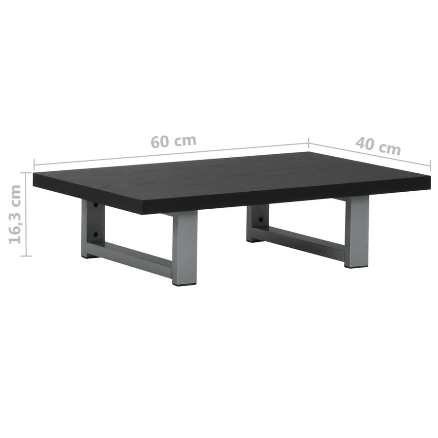 Badkamermeubel 60X40X16,3 Cm Zwart 60 x 40 cm