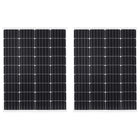 Zonnepanelen set 2x 100W monokristallijn aluminium frame
