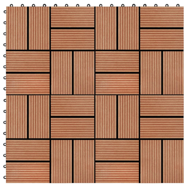 St Terrastegels 30X30 Cm 2 M² Hkc 22 Teakkleur Patroon 3