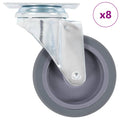 8 st Zwenkwielen 75 mm