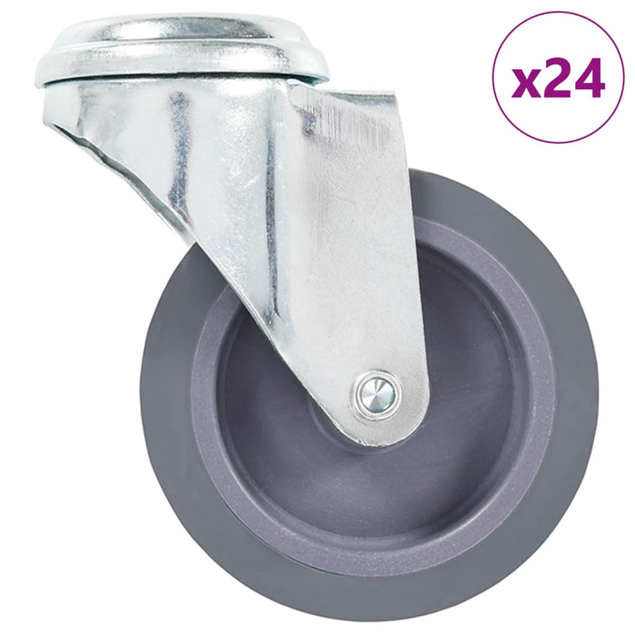 Zwenkwielen Met Boutgaten 75 Mm 24