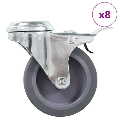 Zwenkwielen Met Boutgaten 75 Mm 8