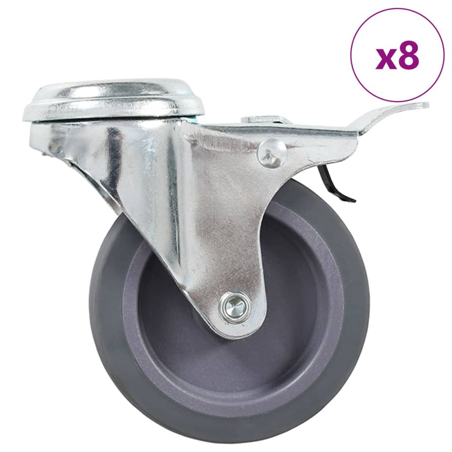 Zwenkwielen Met Boutgaten 75 Mm 8