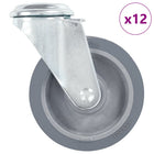 Zwenkwielen 100 mm set van 12