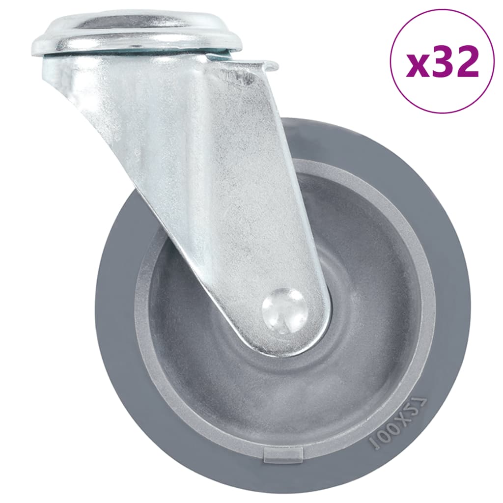Zwenkwielen Met Boutgaten 100 Mm 32