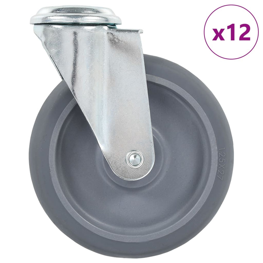 12 St Zwenkwielen Met Boutgaten 125 Mm 18