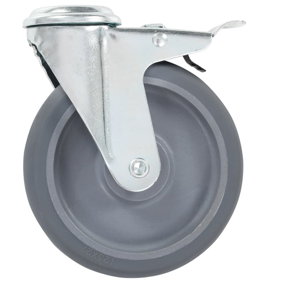 Zwenkwielen Met Boutgaten 125 Mm 8