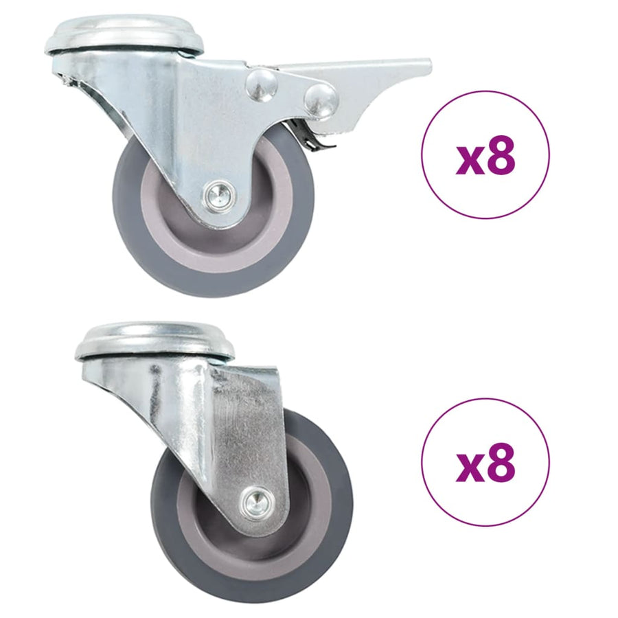 Zwenkwielen Met Boutgaten 50 Mm 16
