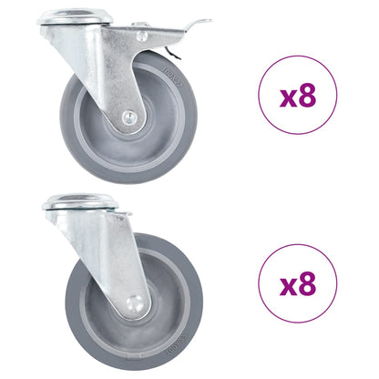 Zwenkwielen Met Boutgaten 100 Mm 16