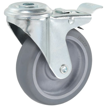 Zwenkwielen Met Boutgaten 100 Mm 24