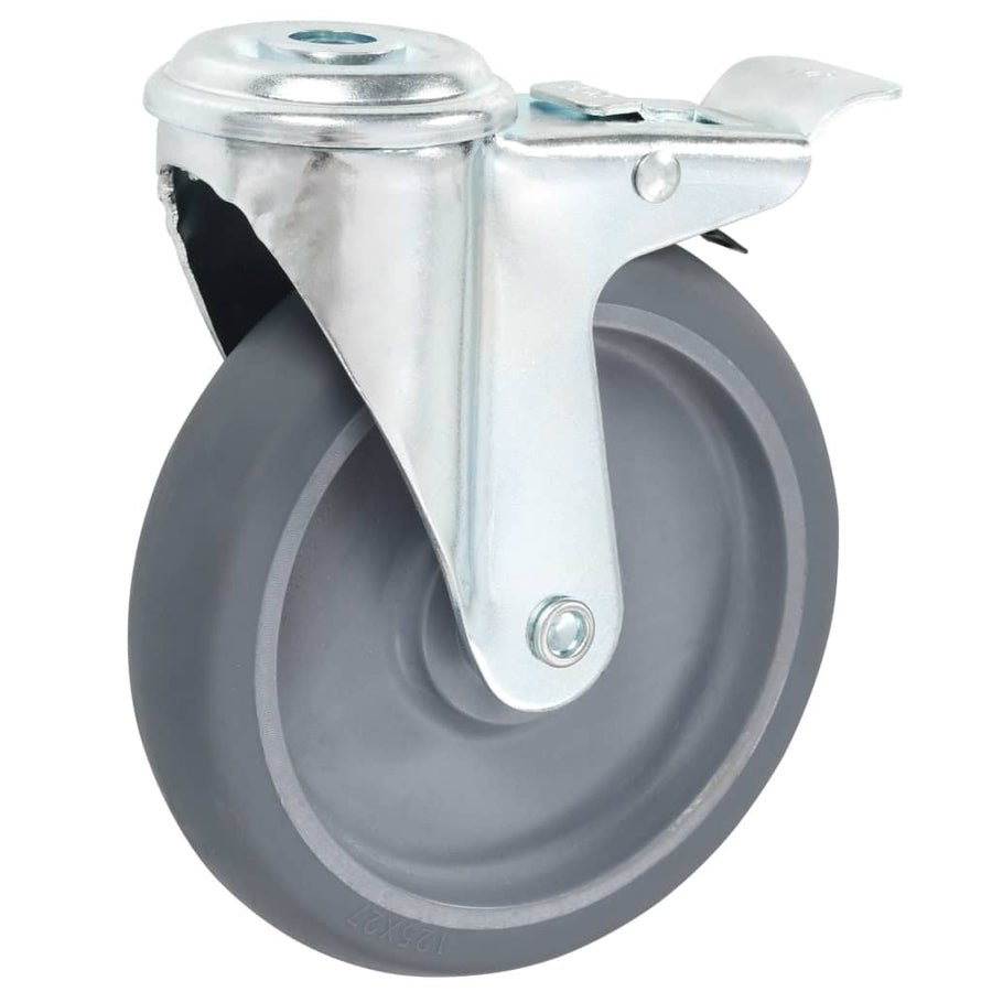 Zwenkwielen Met Boutgaten 125 Mm 12