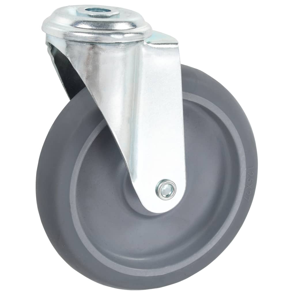 Zwenkwielen Met Boutgaten 125 Mm 24