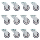 Zwenkwielen 50 mm TPR 36 stuks