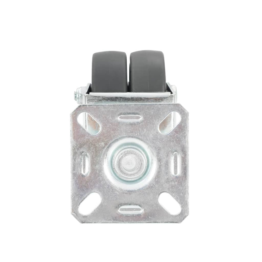 24 st Zwenkwielen dubbel 50 mm