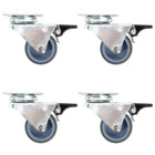 12 Double Swivel Casters 50mm