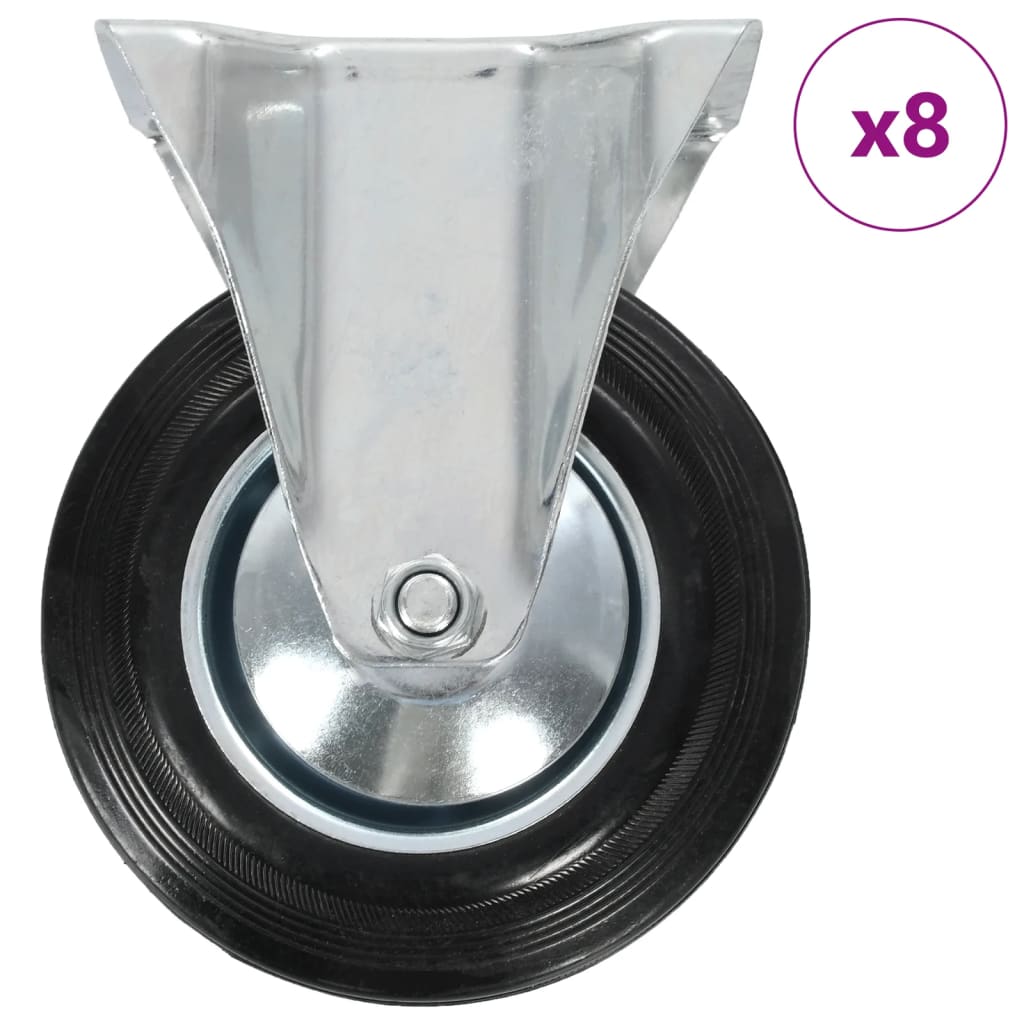 8 st Wielen vast 160 mm