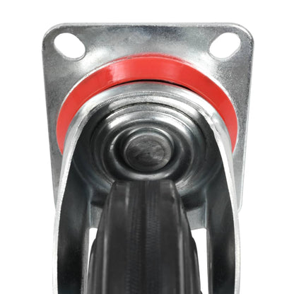 8 st Zwenkwielen 200 mm