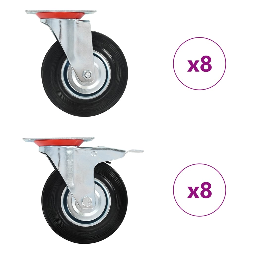 Zwenkwielen 125 Mm 16