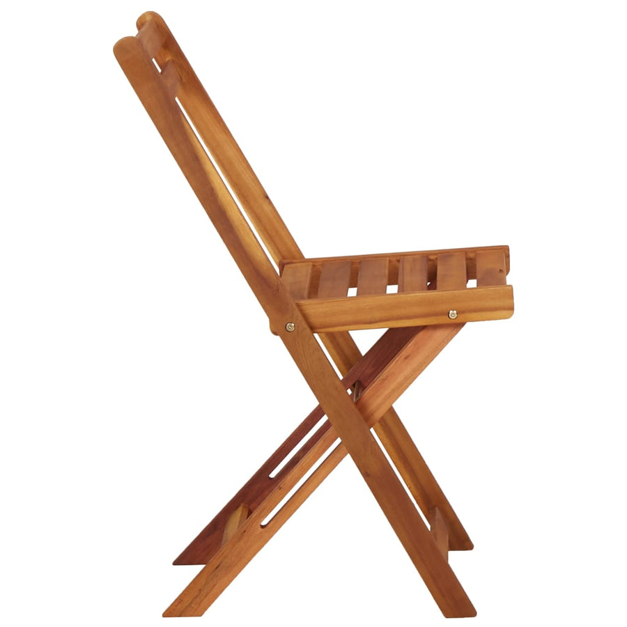 Tuintafel met plantenbak en 2 bistrostoelen massief acaciahout