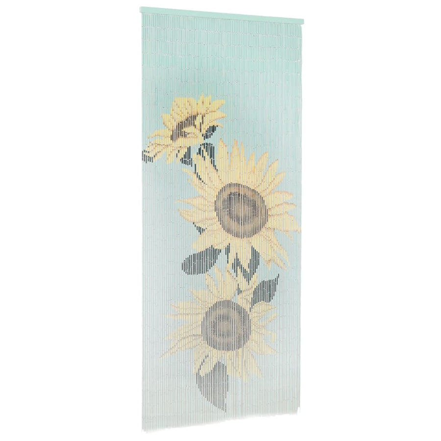 Vliegengordijn 90X200 Cm Bamboe Zonnebloem