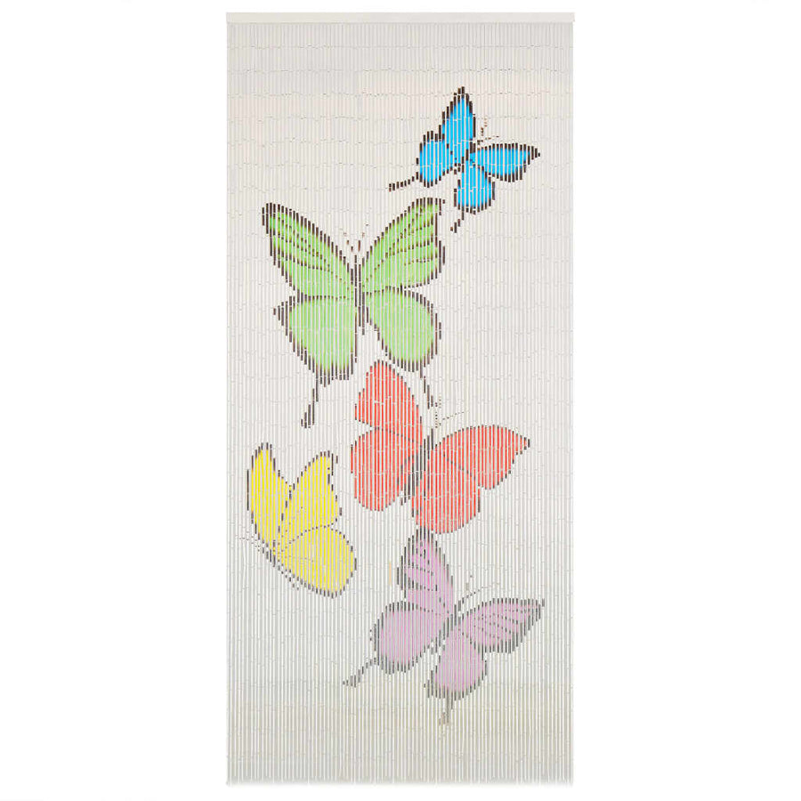 Vliegengordijn 90X200 Cm Bamboe Vlinder