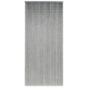 Vliegengordijn bamboe 90x200 cm grijs