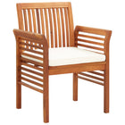 Tuinstoel massief acaciahout 64x60x90 cm