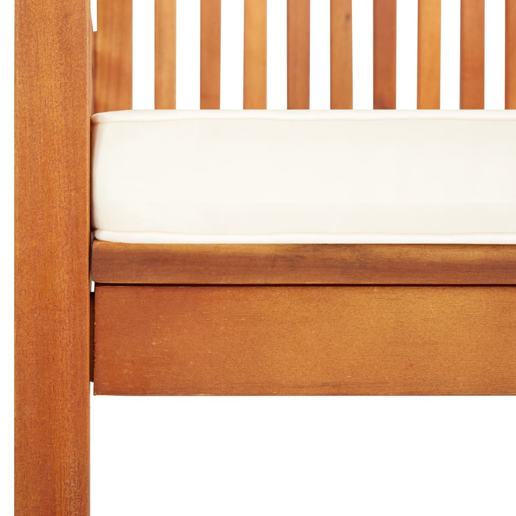 Tuinstoelen 3 st met kussens massief acaciahout