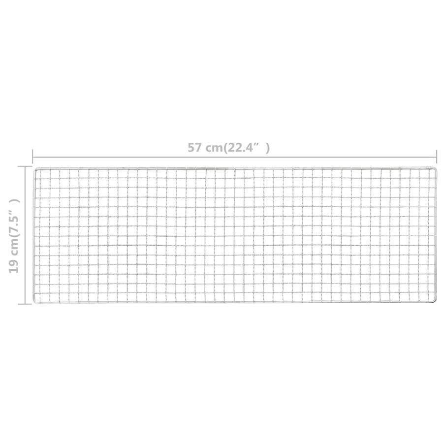 Campingbarbecue Draagbaar 60X22,5X33 Cm Roestvrij Staal