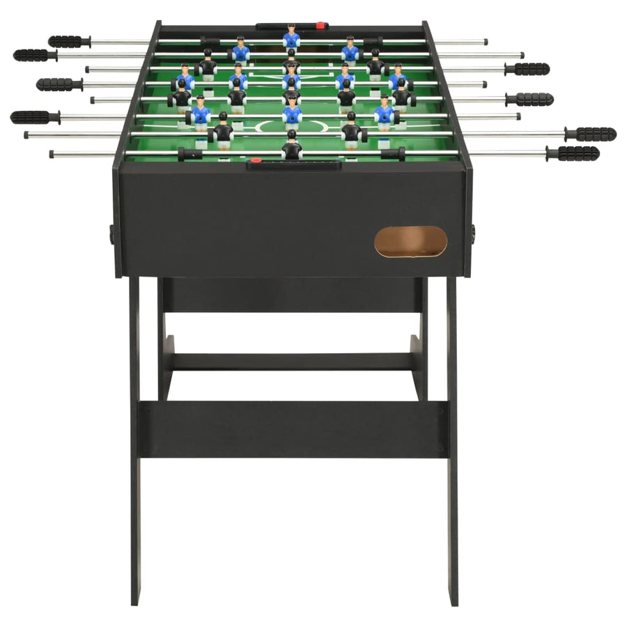 Voetbaltafel inklapbaar 121x61x80 cm Zwart
