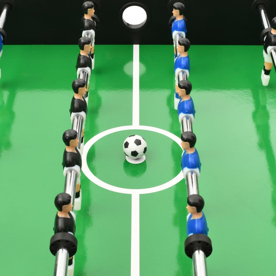 Voetbaltafel inklapbaar 121x61x80 cm Zwart