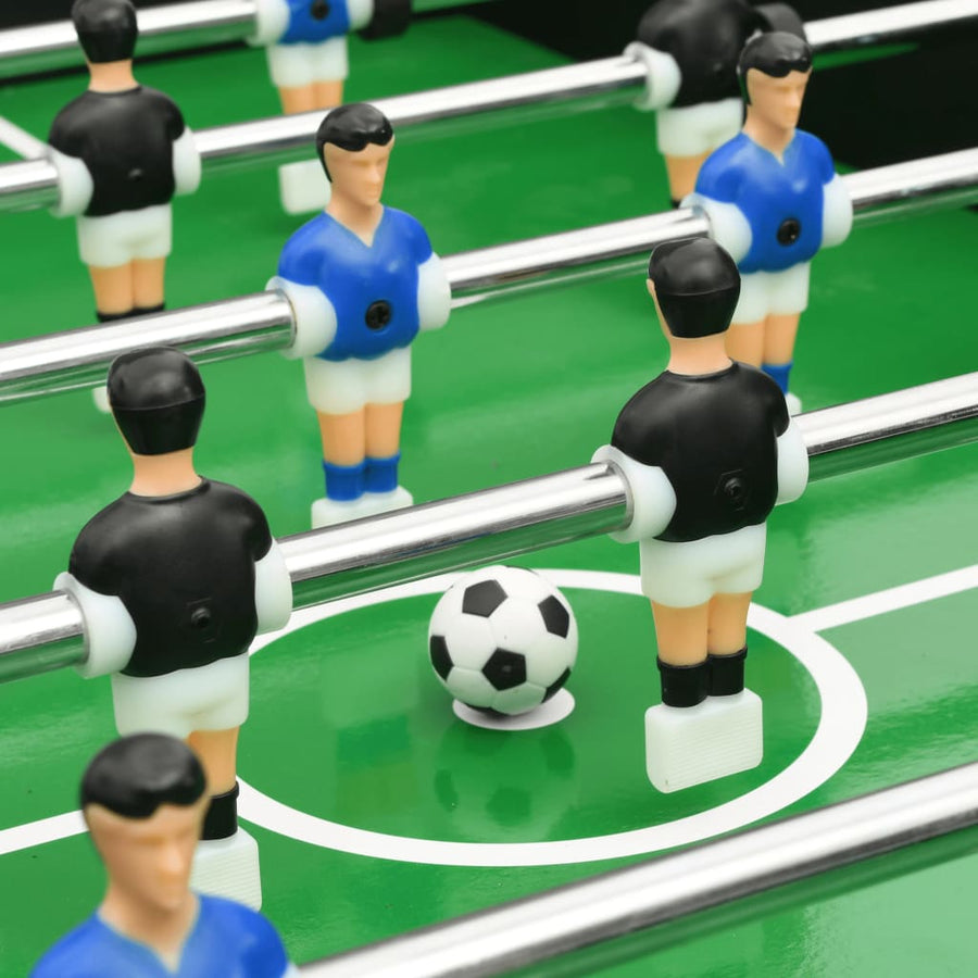 Voetbaltafel inklapbaar 121x61x80 cm Zwart