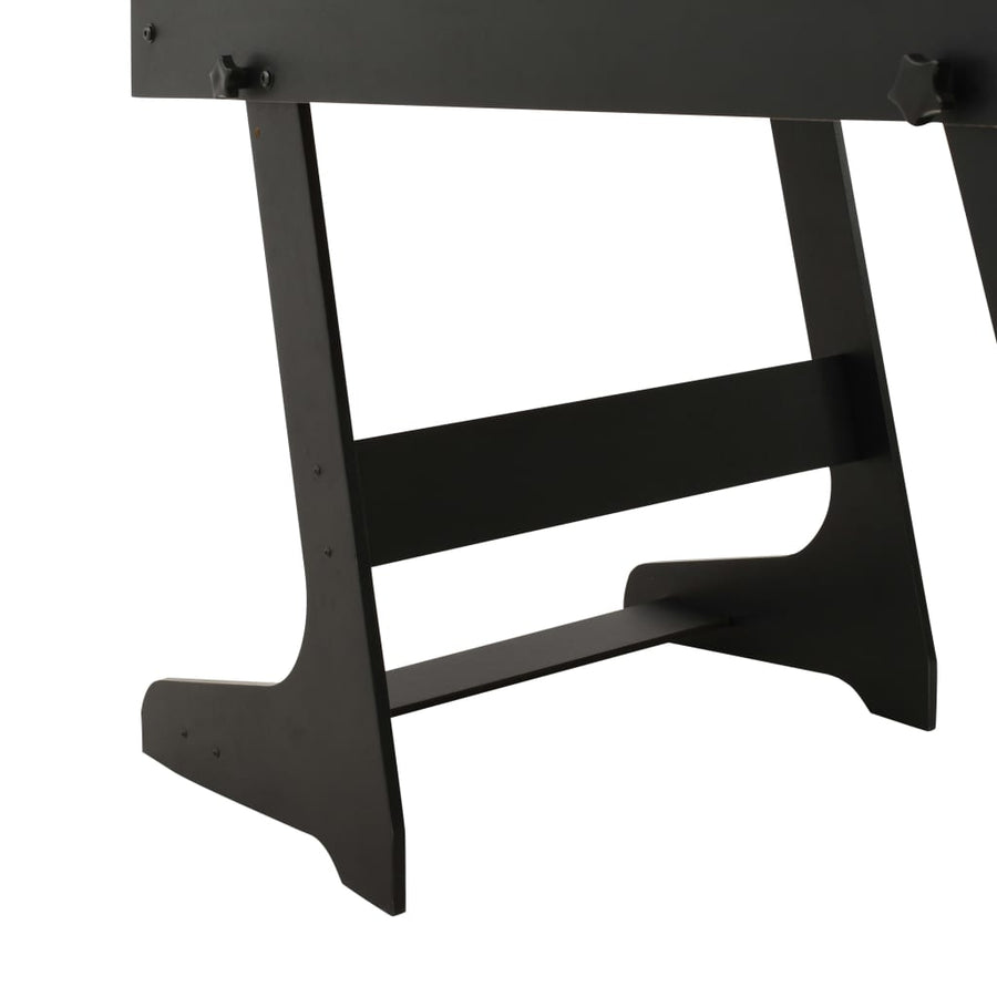 Voetbaltafel inklapbaar 121x61x80 cm Zwart