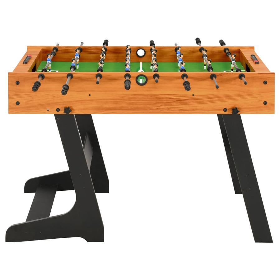 Voetbaltafel inklapbaar 121x61x80 cm Lichtbruin