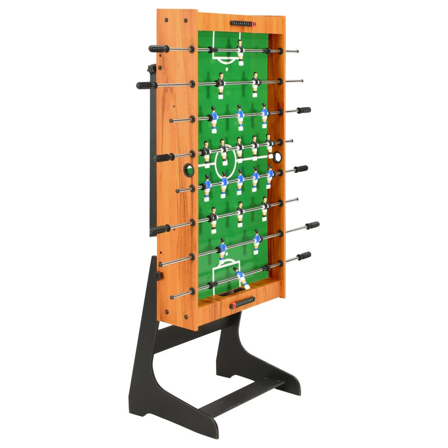 Voetbaltafel inklapbaar 121x61x80 cm Lichtbruin