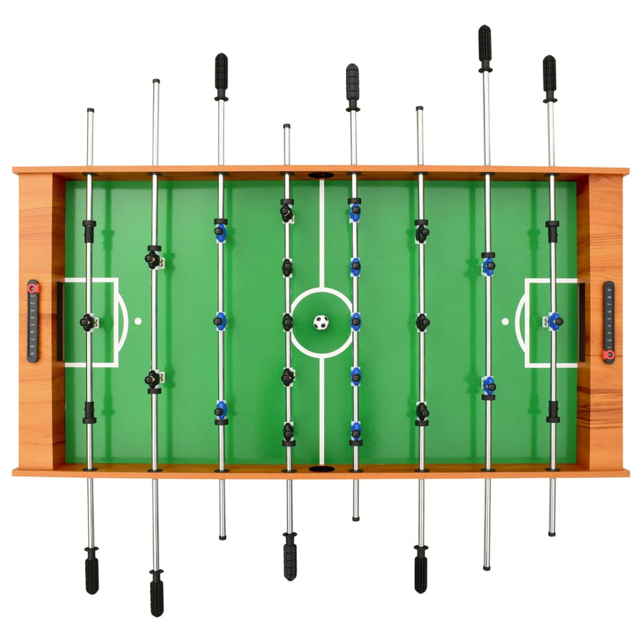 Voetbaltafel inklapbaar 121x61x80 cm Lichtbruin