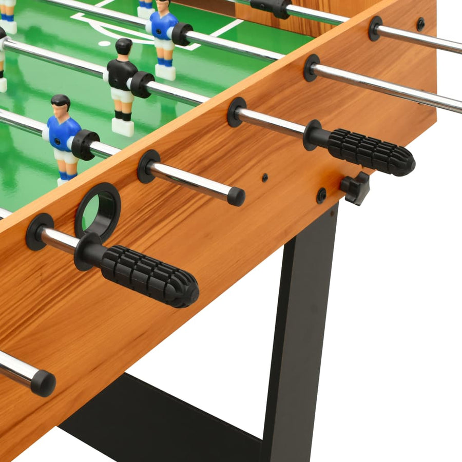 Voetbaltafel inklapbaar 121x61x80 cm Lichtbruin