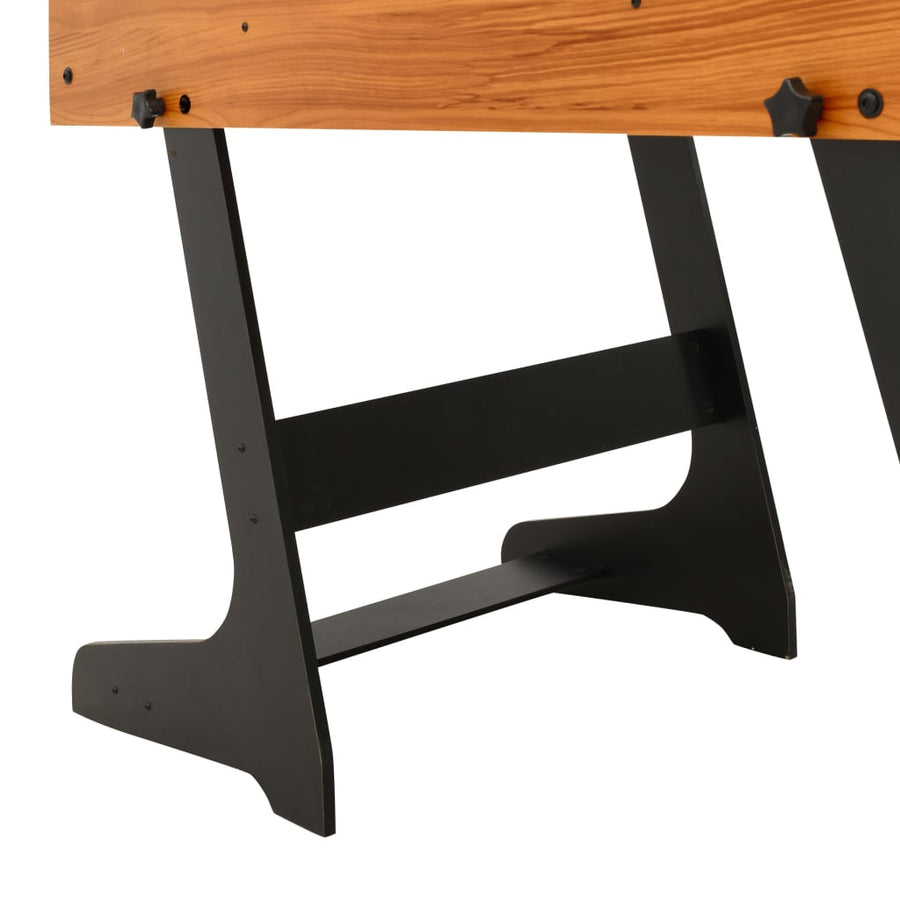 Voetbaltafel inklapbaar 121x61x80 cm Lichtbruin