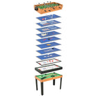 Multispeeltafel 15-in-1 121x61x82 cm esdoorn MDF