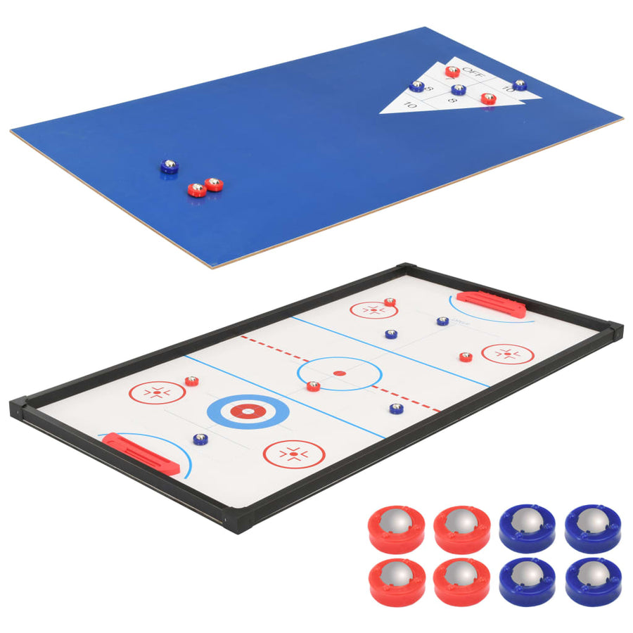 Multispeeltafel 15-in-1 121x61x82 cm zwart Zwart