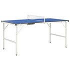 Table Tennis Table 152x76x66 cm with net 152x76x66 cm blue