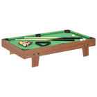 Mini Pool Table 3 Feet 92x52x19 cm brown and green