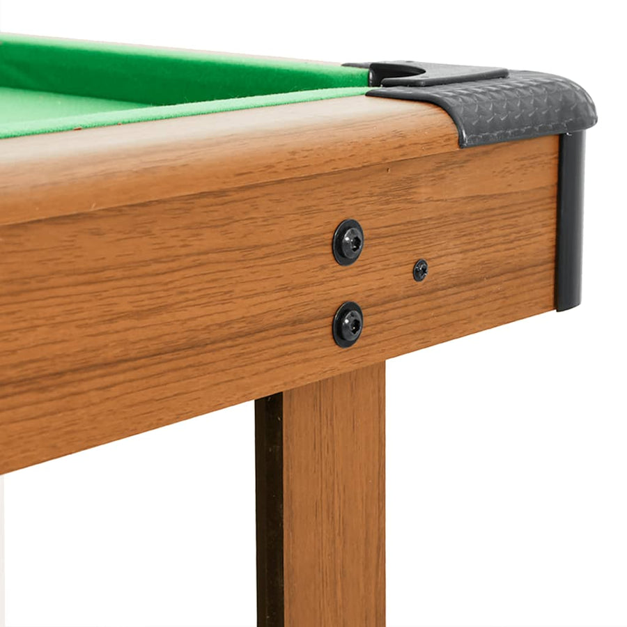 Biljarttafel 4 Feet 122X61X76 Cm Bruin