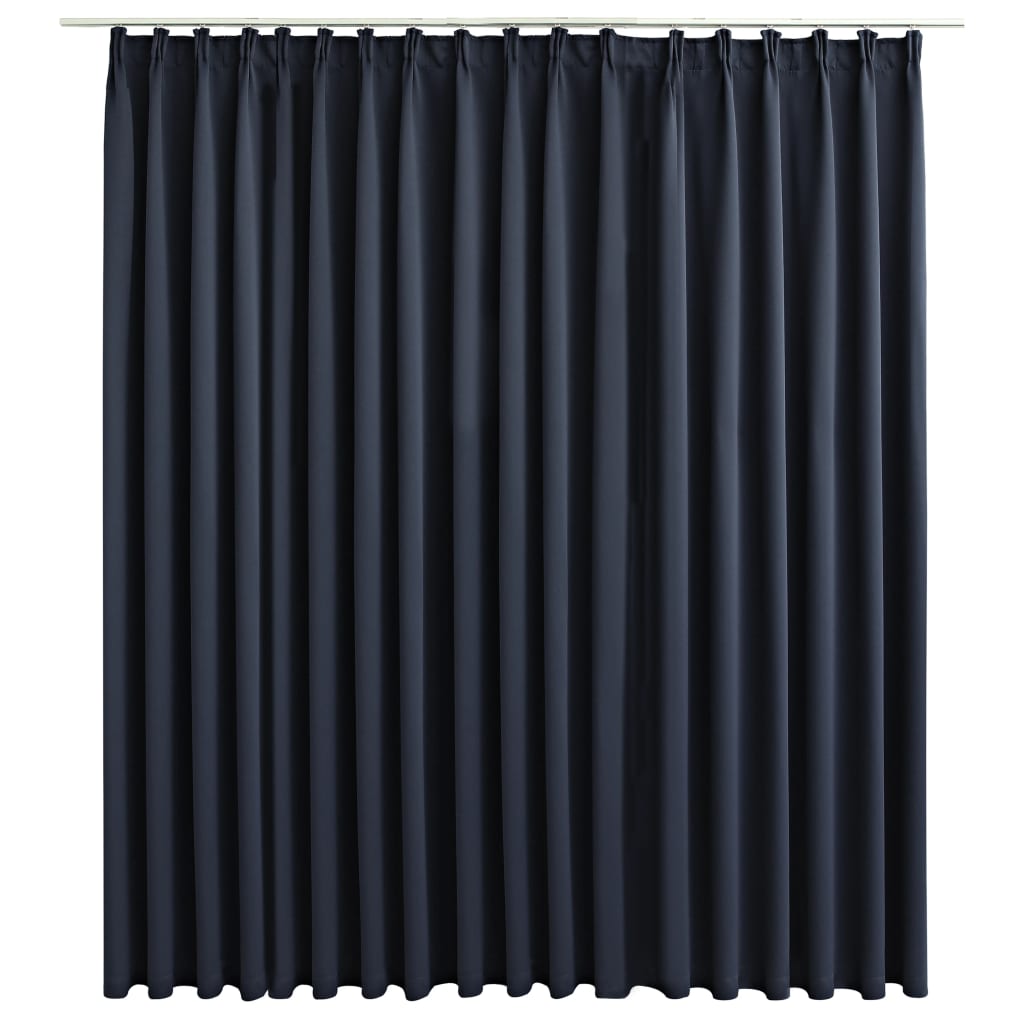Gordijn Verduisterend Met Haken 290X245 Cm Antraciet