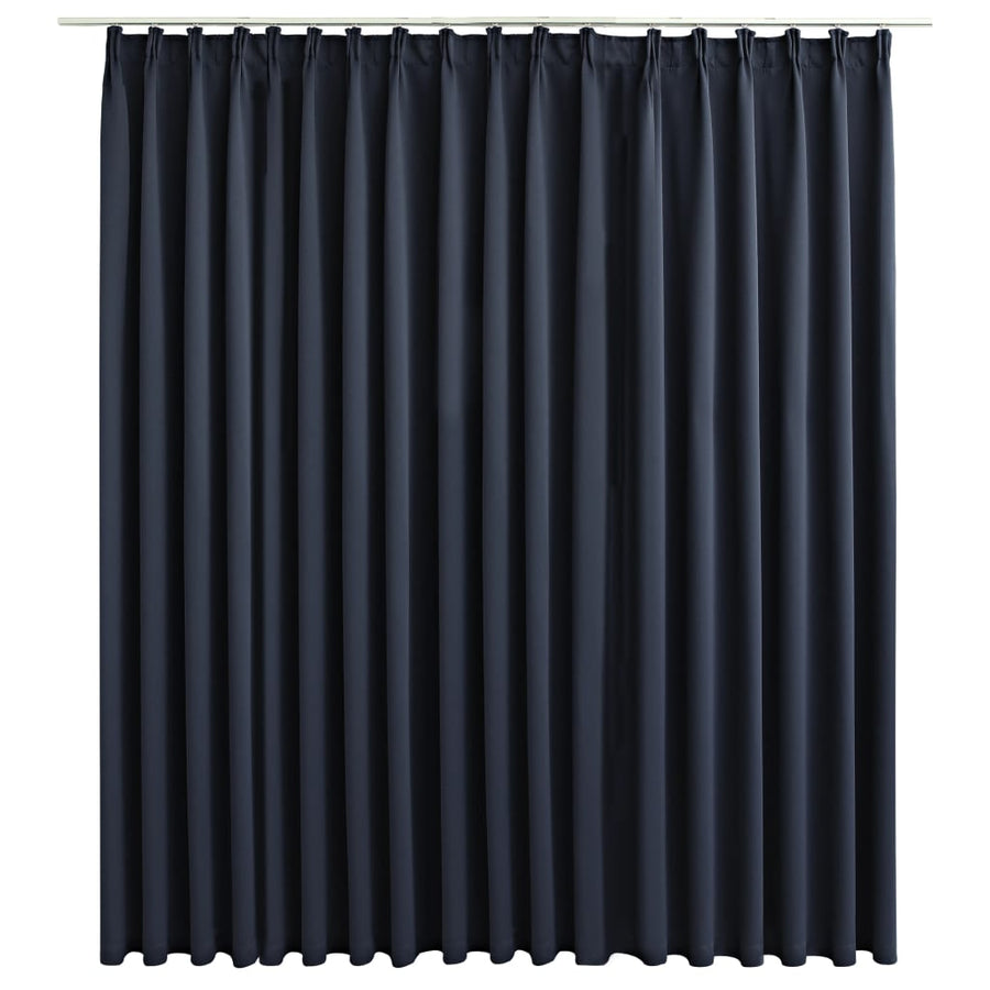 Gordijn Verduisterend Met Haken 290X245 Cm Antraciet