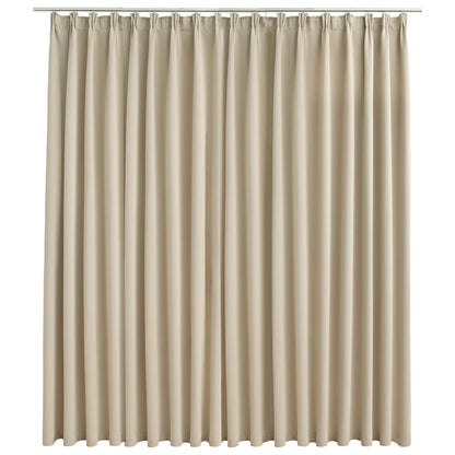 Gordijn Verduisterend Met Haken 290X245 Cm Beige